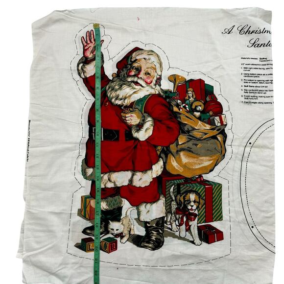 WAMSUTTA HALLMARK A Christmas Gathering Santa Claus Cut & Sew Holiday Craft - Picture 5 of 5